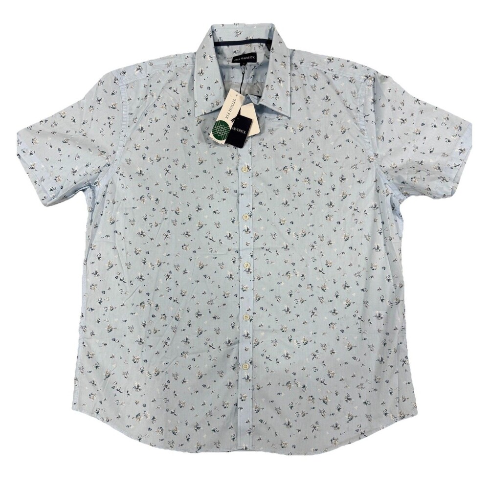 Jack Maverick XL Floral Button Up Coastal Golf Resort Shirt NWT